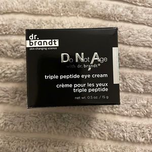 Brand new Dr. Brandt Do Not Age triple peptide eye cream.